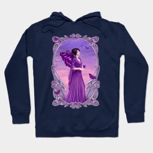 Amethyst Birthstone Fairy Hoodie